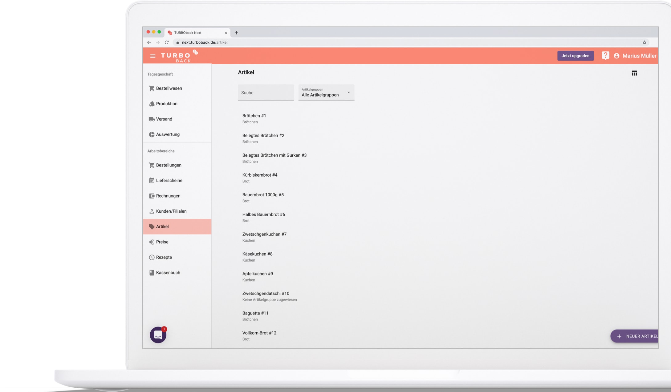 TURBOback NEXT bietet ein Stammdatenmanagement, in dem alle Informationen und Unternehmensstrukturen abgebildet werden